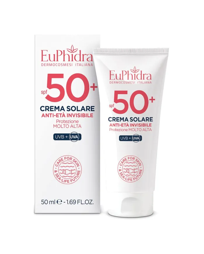 EUPHIDRA- Crema Solare Anti-età Invisibile SPF 50+